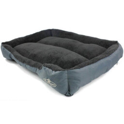 Actiaspet Dog Bed Cat Washable Xx-Large Grey Soft Faux Fur Fleece Cushion Pet Puppy Basket - thumbnail 7