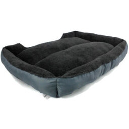 Actiaspet Dog Bed Cat Washable Xx-Large Grey Soft Faux Fur Fleece Cushion Pet Puppy Basket - thumbnail 5