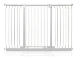 Safetots Extra Tall Elite Safety Gate, 152Cm - 161Cm, Matt White, Extra Tall 96.8Cm In Height, Pressure Fit Stair Gate - thumbnail 1