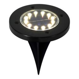 Gavea Black Solar-Powered Integrated Led Outdoor Ground Light - thumbnail 2