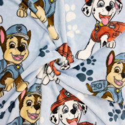 Character World Paw Patrol Fleece Blanket Sketchy Kids Chase Marshall Paws Blue Soft Throw - thumbnail 3