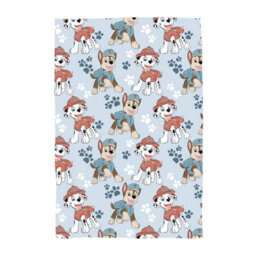 Character World Paw Patrol Fleece Blanket Sketchy Kids Chase Marshall Paws Blue Soft Throw
