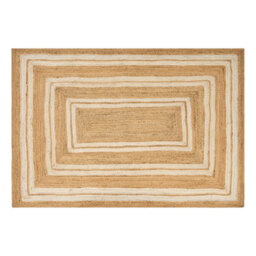 Beliani Rug Elmali Beige 160 X 230 Cm Jute - thumbnail 1