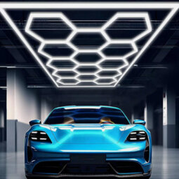 14X Hexagon Led Lights Car Detail Garage Workshop Retail Lighting Wall Lamp - thumbnail 2
