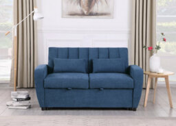 Mattress Guru Gibson Modern And Versatile Fabric 2 Seater, Double, Guest Sofa Bed, Blue - thumbnail 4