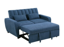 Mattress Guru Gibson Modern And Versatile Fabric 2 Seater, Double, Guest Sofa Bed, Blue - thumbnail 2
