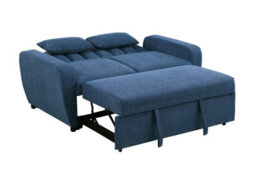Mattress Guru Gibson Modern And Versatile Fabric 2 Seater, Double, Guest Sofa Bed, Blue - thumbnail 3