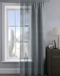 Velosso Alessandria Sparkle Slot Top Voile Panel - Charcoal - thumbnail 1