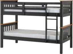 Seconique Neptune 3Ft Bunk Bed In Grey And Oak Effect Finish 2 Man Delivery - thumbnail 3