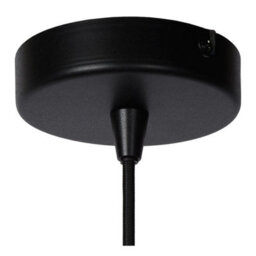 Lucide Nolan Classic Pendant Light 24Cm - 1Xe27 - Black - thumbnail 6