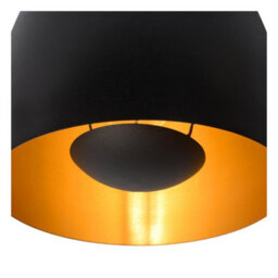 Lucide Nolan Classic Pendant Light 24Cm - 1Xe27 - Black - thumbnail 8