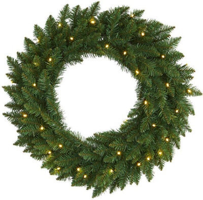 Shatchi Imperial Pine Green Christmas Wreath Fireplaces Stairs Decoration,55Cm - image 1