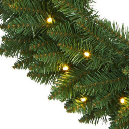 Shatchi Imperial Pine Green Christmas Wreath Fireplaces Stairs Decoration,55Cm - thumbnail 5