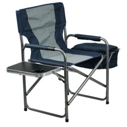 Gr8 Garden Folding Directors Camping Chair Portable Seat With Side Table Storage Cooler Bag - thumbnail 2