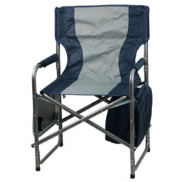 Gr8 Garden Folding Directors Camping Chair Portable Seat With Side Table Storage Cooler Bag - thumbnail 3