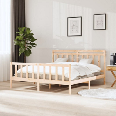 Berkfield Bed Frame Solid Wood 160X200 Cm - image 1