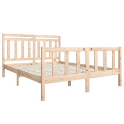 Berkfield Bed Frame Solid Wood 160X200 Cm - thumbnail 3