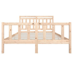 Berkfield Bed Frame Solid Wood 160X200 Cm - thumbnail 4