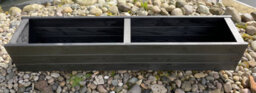 Ruddings Wood Large Wooden Black Trough Planter Garden Rectangular Window Box Fully Assembled 1100mm - thumbnail 5