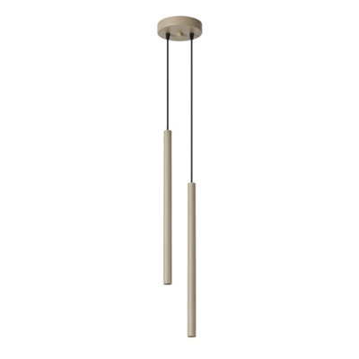 Sollux Lighting Pastelo Steel Taupe 2 Lights Modern Pendant Lamps - image 1