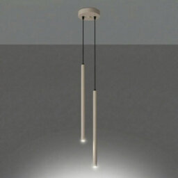 Sollux Lighting Pastelo Steel Taupe 2 Lights Modern Pendant Lamps - thumbnail 3