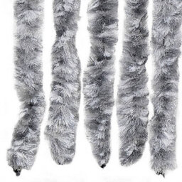 Vidaxl Insect Curtain White And Grey 90X220 Cm Chenille - thumbnail 5