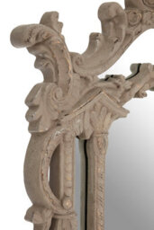 Orsina Vasari Wall Mirror, Grey, Wood, Glass, Synthetic - thumbnail 5