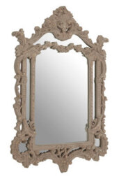 Orsina Vasari Wall Mirror, Grey, Wood, Glass, Synthetic - thumbnail 2