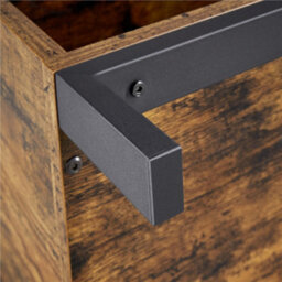 Yaheetech Rustic Brown Industrial Tv Stand With Open Storage Shelf - thumbnail 6