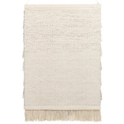 Wyld And Coco Beige Handwoven Cotton Wall Hanging With Tassels, W60 X H106 Cm, Ready To Hang - thumbnail 3