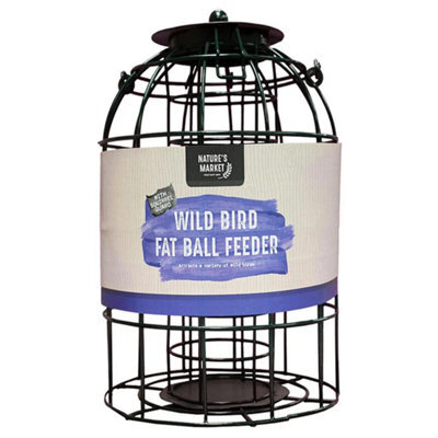 STAR SUPPLIES Weather Resistant Fat Ball Metal Bird Hanging Feeder Cage - image 1
