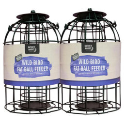 STAR SUPPLIES Weather Resistant Fat Ball Metal Bird Hanging Feeder Cage - thumbnail 2
