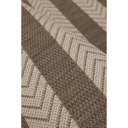 Melrose Eden Natural Stripe Design Pile Height 3mm Indoor Outdoor Medium Area Rug - 120/170Cm - thumbnail 2