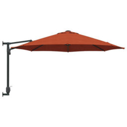 Berkfield Modern Garden Parasol Red, Black 248 X 248 X 148 Cm Polyester, Steel - thumbnail 5