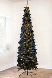 Christmas Tree World The Pre-Lit 8Ft/240Cm Black Italian Pencilimo Christmas Tree - thumbnail 9
