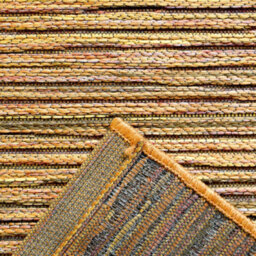 Orange Striped Outdoor Rug, Striped Stain-Resistant Rug For Patio, Garden, Deck 5mm Modern Outdoor Rug-200Cm X 290Cm - thumbnail 6