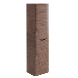 Plum&clay Eden Redwood Wall Mounted Tall Bathroom Storage Unit Right Hand Hinge - thumbnail 1