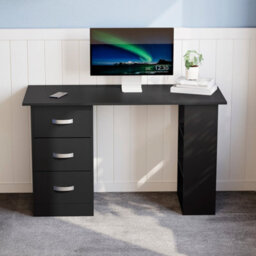Lassic Vida Designs Mason Black Computer Desk With Shelves And 3 Drawers - thumbnail 8
