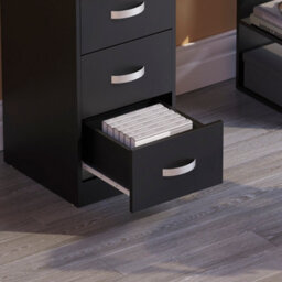 Lassic Vida Designs Mason Black Computer Desk With Shelves And 3 Drawers - thumbnail 7