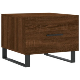 Berkfield Durable Coffee Table Brown Oak 50X50X40 Cm Engineered Wood - thumbnail 1
