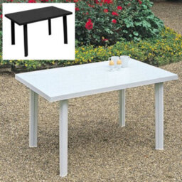 Urbn-Garden Urbnliving 126Cm Length Anthracite Large Summer Weather Proof Plastic Rectangle Table Garden Patio Dining Furniture - thumbnail 8