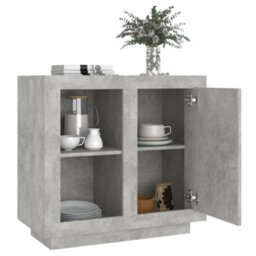 Berkfield Sideboard Concrete Grey - thumbnail 4