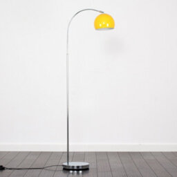 Valuelights Modern Designer Style Polished Chrome Curved Stem Floor Lamp Base - thumbnail 4