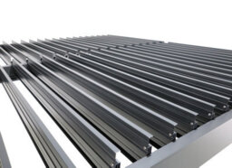 thisiswholesale.co.uk Next Day Delivery-  Aluminium Pergola 3M X 3M - Anthracite Grey Ral 7016 C/w Louvred Roof -Patio Garden Canopy (2.5M H) - thumbnail 5