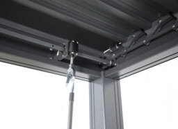 thisiswholesale.co.uk Next Day Delivery-  Aluminium Pergola 3M X 3M - Anthracite Grey Ral 7016 C/w Louvred Roof -Patio Garden Canopy (2.5M H) - thumbnail 7