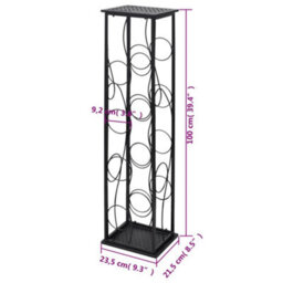 Vidaxl Wine Rack For 8 Bottles Metal - thumbnail 3