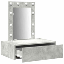 Walplus Dressing Table With Drawer Grey 60 X 40 X 70 Cm Engineered Wood - thumbnail 4