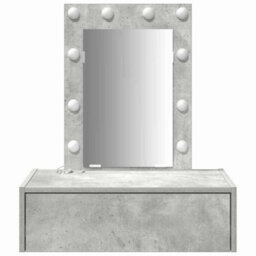Walplus Dressing Table With Drawer Grey 60 X 40 X 70 Cm Engineered Wood - thumbnail 5