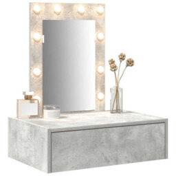 Walplus Dressing Table With Drawer Grey 60 X 40 X 70 Cm Engineered Wood - thumbnail 3