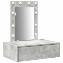 Walplus Dressing Table With Drawer Grey 60 X 40 X 70 Cm Engineered Wood - thumbnail 2